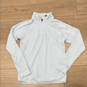 KJUS Boys' Keano Half-Zip Light Blue Pullover EU 140 - Boy's Size 8-10